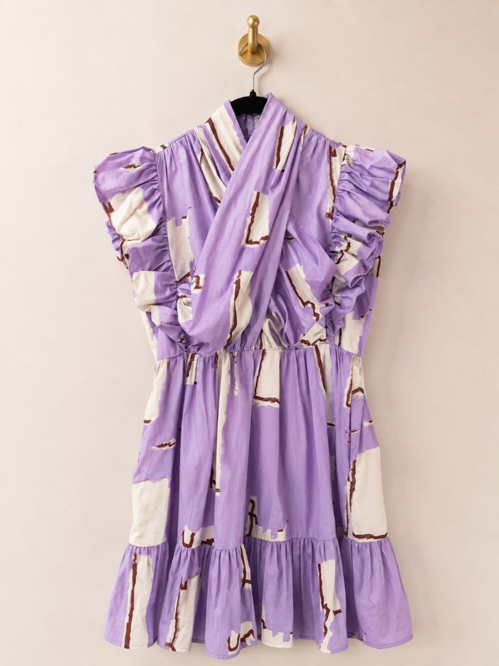 NWT CROSBY by Mollie Burch Amarie Mini Dress Lavender Haze M